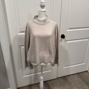 The Reset R Label Wool Blend Turtleneck Sweater – Size S – Oatmeal